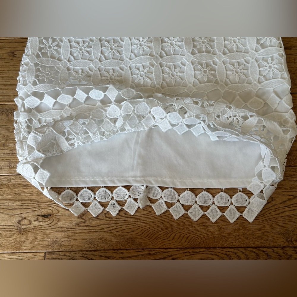 Lulu's White Crochet Sheath Mini Dress - Picture 12 of 14